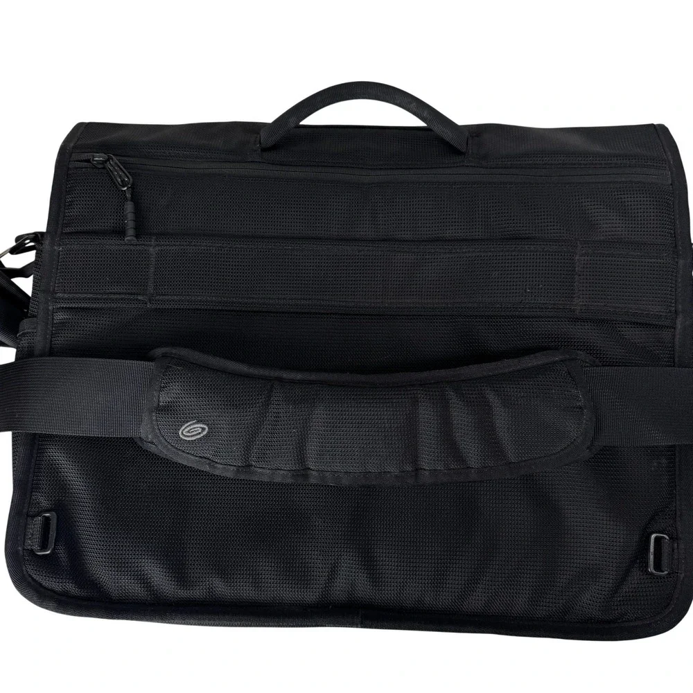 Timbuk2 Tesla Motors Messenger Bag Black Ballistic Nylon Laptop Commuter Case